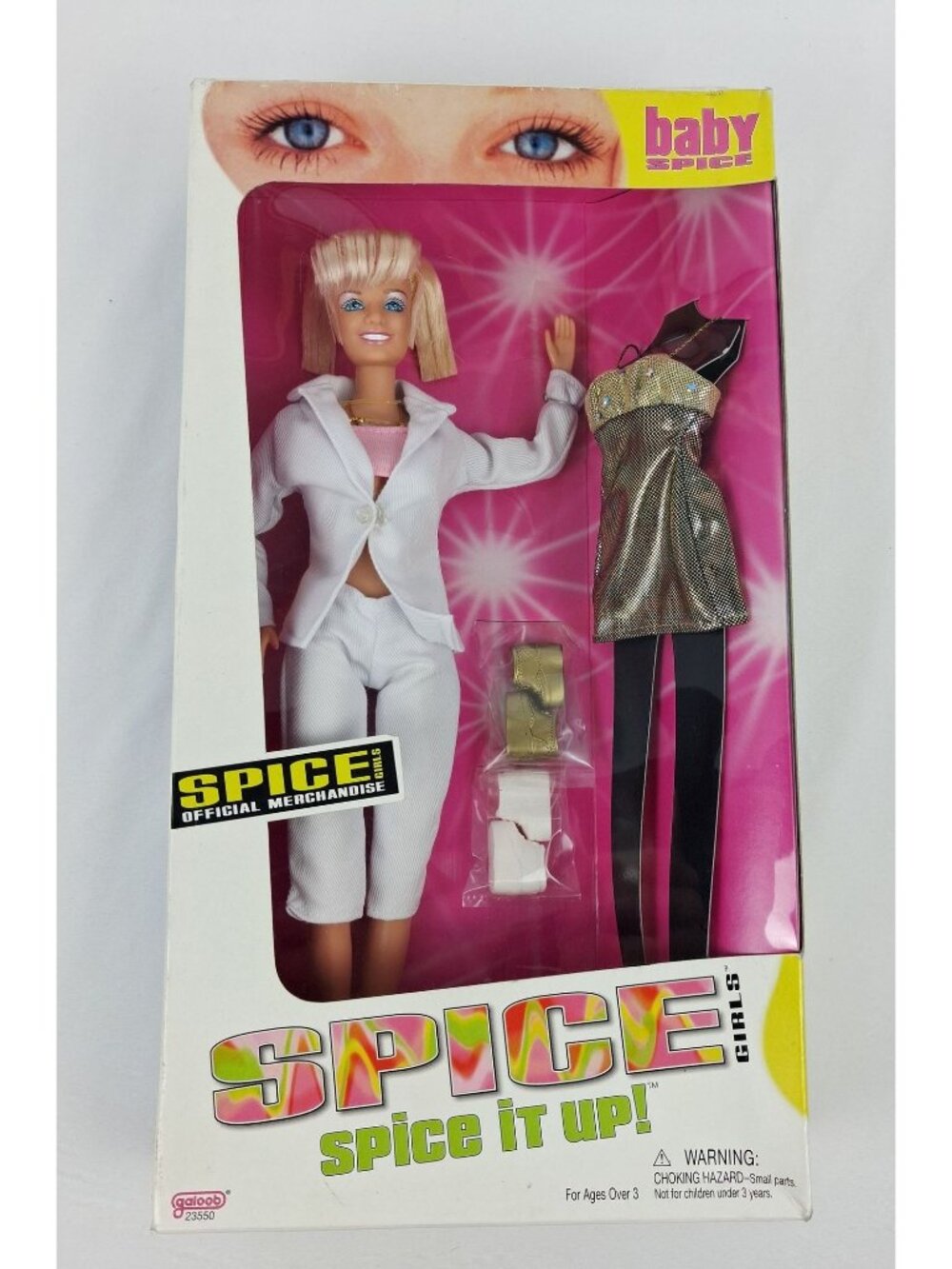 VTG Girl Power Spice Girls Baby Spice Doll By Galoob 1998 with Accessories